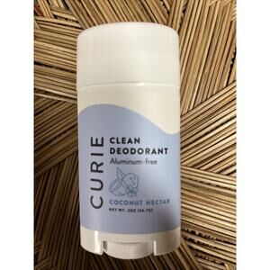 Curie Aluminum Free Deodorant - Coconut Nectar 2oz Stick -Natural Deodorant